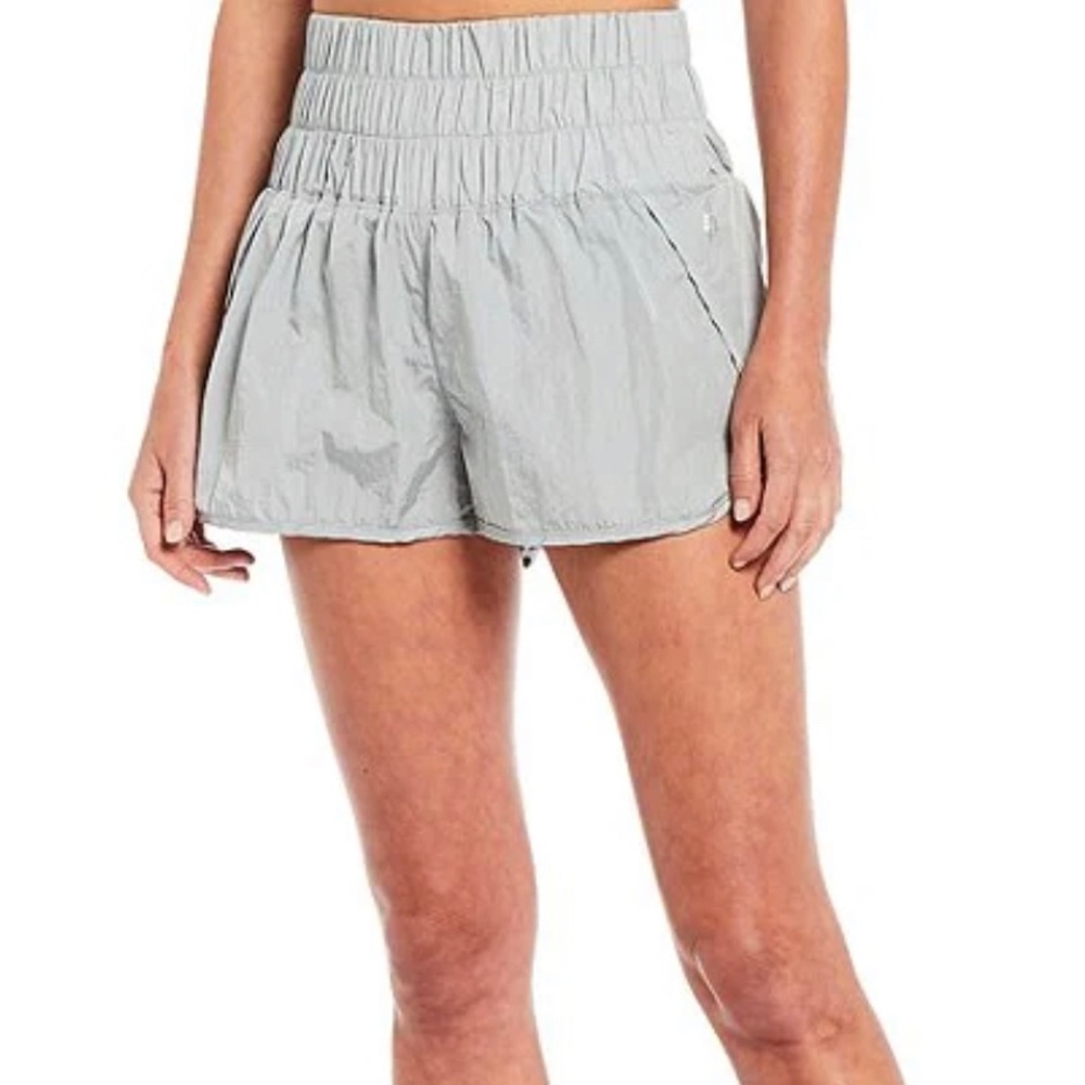 free people the way home shorts in grey